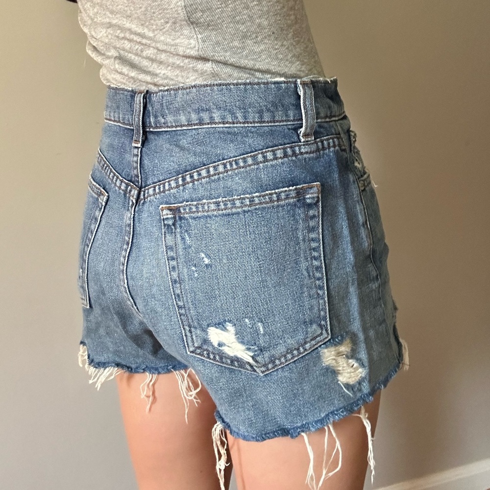 Reformation denim shorts